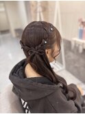 編み込みリボン
