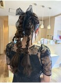 人気のんちゃんおよばれヘアセット