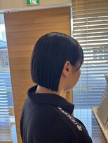 オーガニックエコ 川越(organic+eco)&nbsp;20代30代/切りっぱなし/ミニボブ/夏ヘア/髪質改善/小顔カット