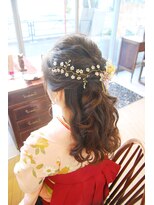 ベル(BELL)&nbsp;ハーフアップ卒業式/袴/着付【BELL桜新町/用賀】