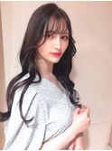 みきな20代ヨシンモリトレンドヘアおしゃれ小顔前髪シースルー