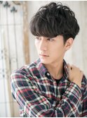 ニュアンスパーマで好感度◎レトロツーブロックショートC