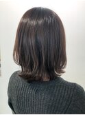 20代30代大人かわいいモカベージュナチュラルロブヘアー美肌