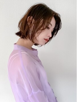 オーブ ヘアー フローラ 高知店(AUBE HAIR flora) 20代・30代_深めブラウンボブ