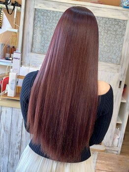 【髪質改善ストレート+炭酸泉】湿気や物理ダメージにも負けない、艶ストレートHairを手に入れて☆