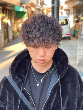 スウェル 船橋店(Swell) ハイライト/マッシュパーマ/ウルフ/アッシュブラック