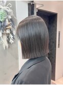 【横浜】丸みのいらないボブスタイル