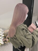 ペレ 栄店(PELE) デザインカラー/レイヤーカット/ウェットヘア/オリーブベージュ