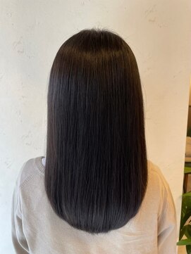 カラープラス 京都 六地蔵店 全体染めロング