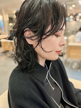 フリップビーアヴェダ(FLIP B AVEDA) 本八幡×ミディアムパーマ×黒髪