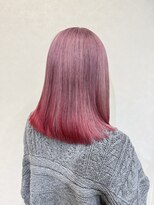 ミラ(MIRA)&nbsp;くすみビンク×裾カラー赤