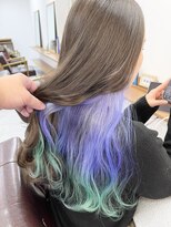 ランプ(Lamp) 白髪ぼかしにも◎バレイヤージュカラー ビフォアー&アフター