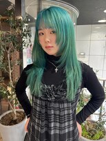 ヘアーアンドメイク ビス(HAIR&MAKE bis) ブリーチ2回/ミントグリーン