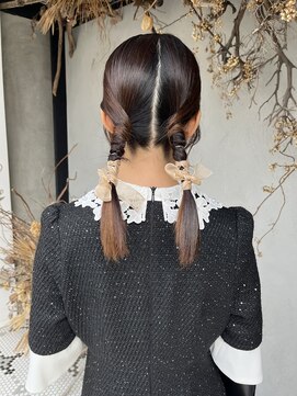 ディレクト(Direct) ショートボブハイライトレイヤーカットヘアセット髪質改善天文館