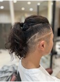 稲妻カット＆パーマ