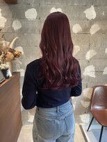 ソワ 四日市(soie)&nbsp;【soie/shiho】チェリーレッド/ブリーチあり