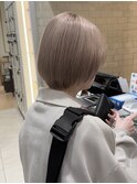 ケアブリーチ×ダブルカラー/ミルクティーベージュ【銀座駅】