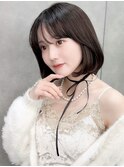 ミニウルフレイヤーカット顔周り前髪韓国ショートボブ/横浜