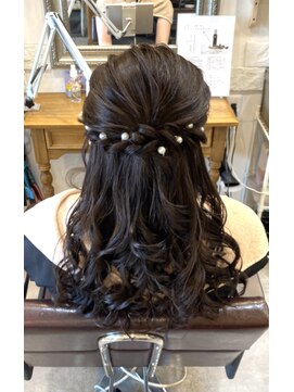 ヘアーサロン ポラリス(POLARIS) ハーフアップ