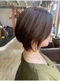 大人女性におすすめ 暗く見えない白髪カバーカラー/白髪ぼかし