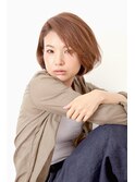 雰囲気で魅せる大人クールなカジュアルボブ