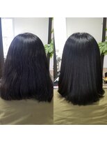 ルーミールーム(RoomieRoom)&nbsp;20代30代40代髪質改善サラ艶ミディアムストレート×黒髪暗髪