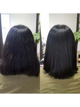 ルーミールーム(RoomieRoom) 20代30代40代髪質改善サラ艶ミディアムストレート×黒髪暗髪