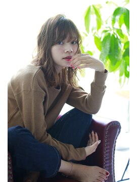 シーン 池袋(scene.) scene.【シーン】ほつれミディアム×透明感カラー