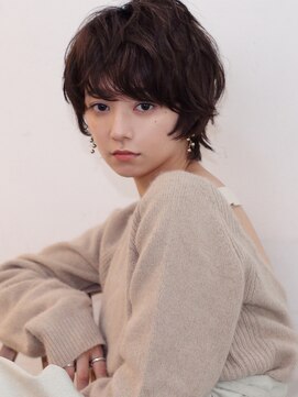 ソラ 表参道(SORA) 《SORA 阿部》大人かわいい無造作ショートボブ　グレージュ