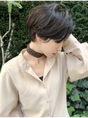 黒髪ハンサムショート  自由が丘
