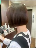 【アフロート 】ぱつっと丸みボブ