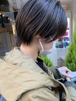 ヘアーアンドメイク シーク 八王子(HAIR&MAKE SeeK) ハンサムショート えりあし残しめ