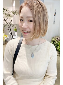 エイゾー 銀座(EIZO) ボブ×ベージュ