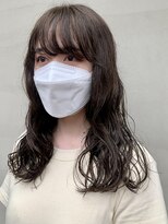 ヘアー アイス ルーチェ(HAIR ICI LUCE) ゆるふわ ロングパーマ ナチュラルカラー 担当今枝