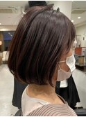 髪質改善/切りっぱなしボブ/美髪/30代40代/［人形町］