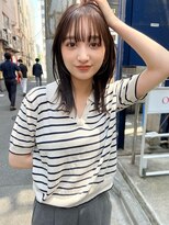ミンクス 青山店(MINX) 顔まわりレイヤー ミディアムヘア 20代30代
