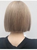 ミルクティーベージュボブ