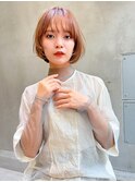表参道roijir 　丸味バルーンボブ×ハイトーンぴんく