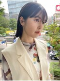 ボブ/外ハネ/切りっぱなしボブ/結べるボブ/20代30代40代/銀座