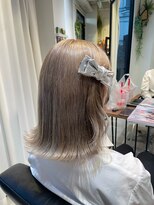 メルティーカラーフェミニンロング似合わせカット[原宿/表参道]
