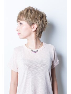 ニコ(NiCO) 【NiCO 八戸】エッジショート ハイトーン ナチュラルボブ ♪