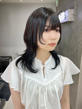 ユーフォリア 池袋東口駅前店(Euphoria) 顔まわりが可愛いミディアムウルフ