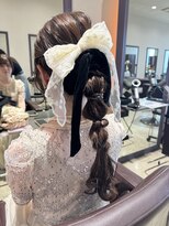 シャンプーボーイ セントラル 博多(SHAMPOO BOY central) 編みおろしアレンジ