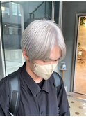 シルバーカラーホワイトカラーメンズハイトーントリプルカラー