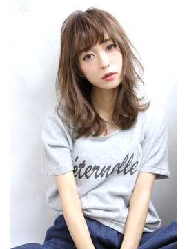 マルフェ 天王寺(marfe) 【marfe】レイヤーカット＿前髪＿ミディアム＿ニュアンスカラー