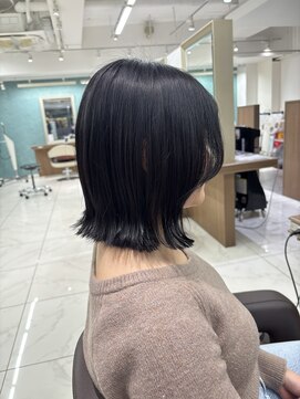 アッシュ 下北沢店(Ash) 切りっぱなしボブ暗めラベンダー