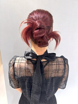 アム(amu) カチモリヘア/お呼ばれヘアセット/タイトヘア/結婚式お呼ばれ