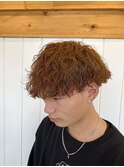 名古屋天白区ブリーなしカラー波巻きパーマ大学生マッシュ