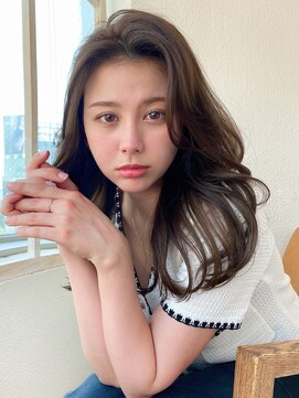 ラルユー 金山(LallYou) デジタルパーマ前髪パーマ韓国くびれミディアムチェリーブラウン