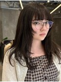 姫カットレイヤー/顔まわり/前髪/多毛/ワンカール/レイヤー/20代